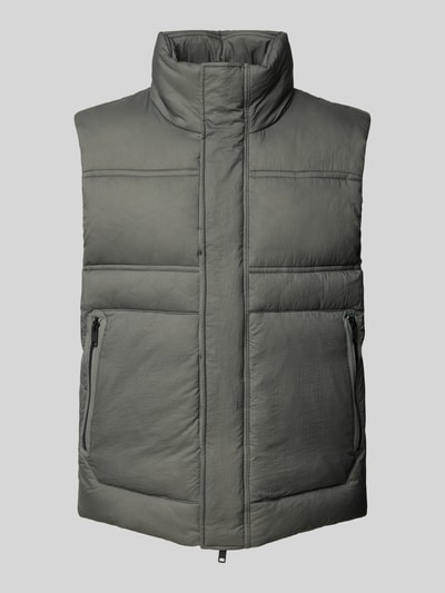 BOSS Orange Gilet met opstaande kraag, model 'Odaini' Mintgroen - 2