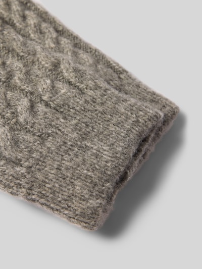 camano Stulpen mit Zopfmuster Modell 'COSY CABLE STITCH LEGWARM' Hellgrau 2