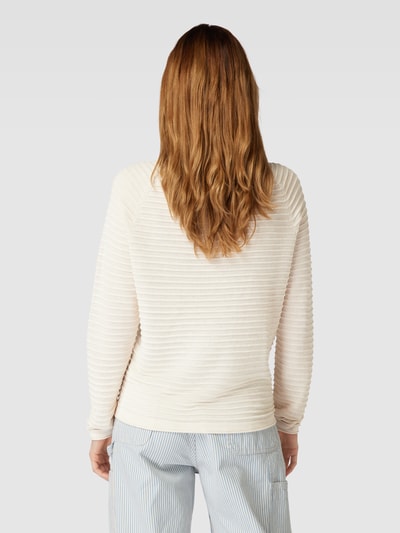 QS Strickpullover mit Strukturmuster Modell 'Rinde' Offwhite 5