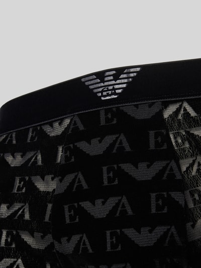 Emporio Armani Trunks mit Logo-Muster Black 2