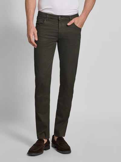 bugatti Modern Fit Hose im 5-Pocket-Design Oliv 4