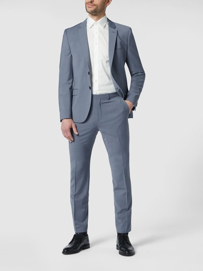 HUGO Extra slim fit pantalon met stretch, model 'Hesten212X' Bleu - 1