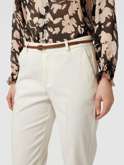 B.Young Stoffen broek met persplooien Offwhite - 3