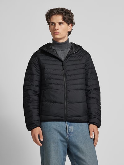 Jack & Jones Gewatteerd jack met capuchon, model 'ESTATE' Zwart - 4