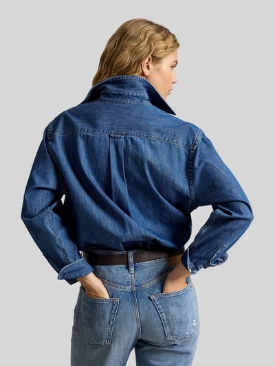 Polo Ralph Lauren Relaxed Fit Hemdbluse aus reiner Baumwolle Jeansblau 5