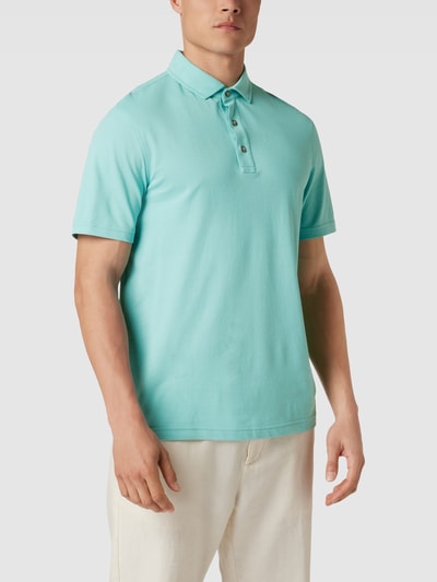 Brax Poloshirt met labeldetail, model 'Pepe' Lichtgroen - 4