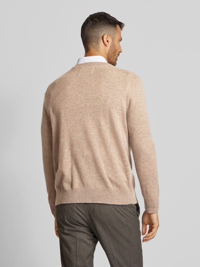 Gant Gebreide pullover van kasjmier met ronde hals Kaki gemêleerd - 5