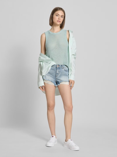 Only Regular Fit Jeansshorts aus reiner Baumwolle Modell 'PACY' Hellblau 1