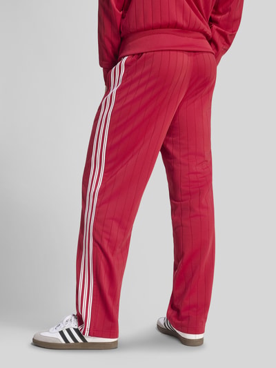 adidas Originals Regular Fit Sweathose mit Kontraststreifen Modell 'FIREBIRD TP DN' Bordeaux 4