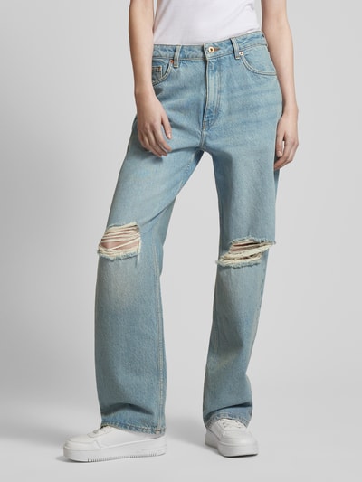 Hugo Blue Jeans in used-look, model 'Elyah' Lichtblauw - 4