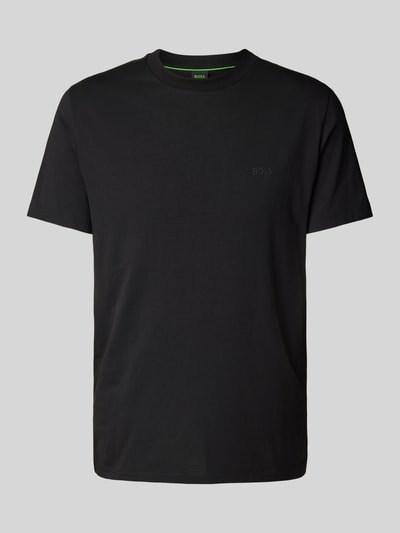 BOSS Green T-shirt met labelprint Zwart - 2