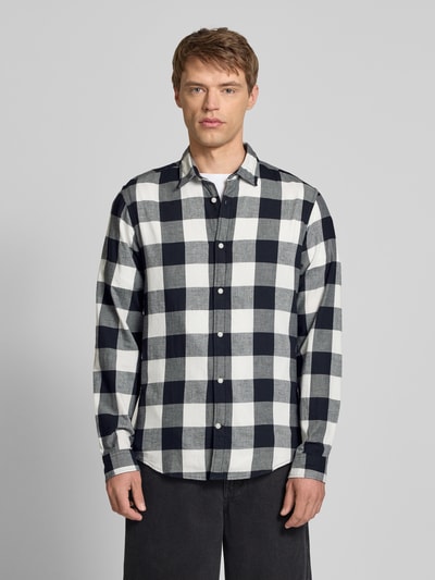Jack & Jones Freizeithemd mit Knopfleiste Modell 'GINGHAM' Weiss 4