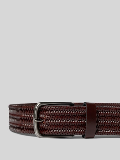 Lloyd Men's Belts Riem in gevlochten look met doornsluiting Donkerbruin - 2