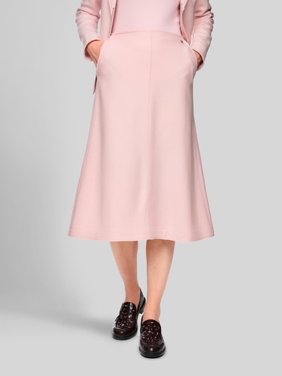 Marc Cain Midi-Rock aus Wolle mit Eingrifftaschen Rose 4