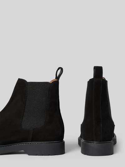SELECTED HOMME Chelsea boots van suède, model 'TIM SUEDE' Zwart - 2