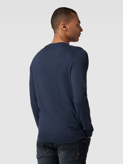MCNEAL Strickpullover mit Rundhalsausschnitt Marineblau meliert 5