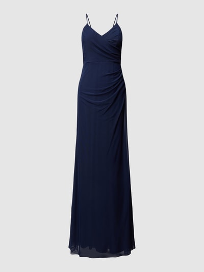 TROYDEN COLLECTION Abendkleid in Wickel-Optik Marine 2