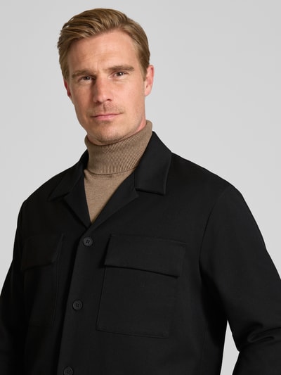 Antony Morato Regular fit overhemdjack met reverskraag Zwart - 3