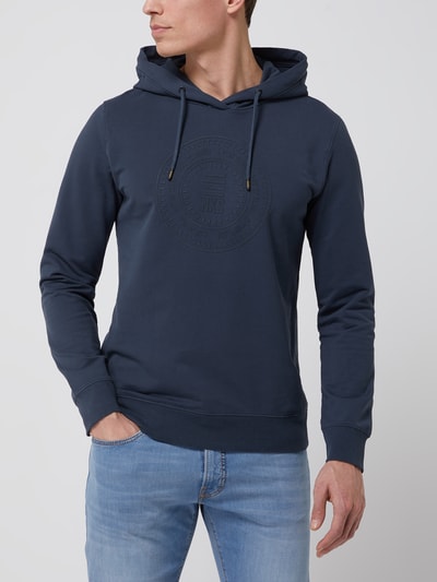 NO EXCESS Hoodie mit gummiertem Print  Marine 4