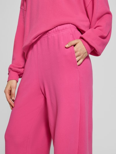 American Vintage Sweatbroek met elastische band Felroze - 3