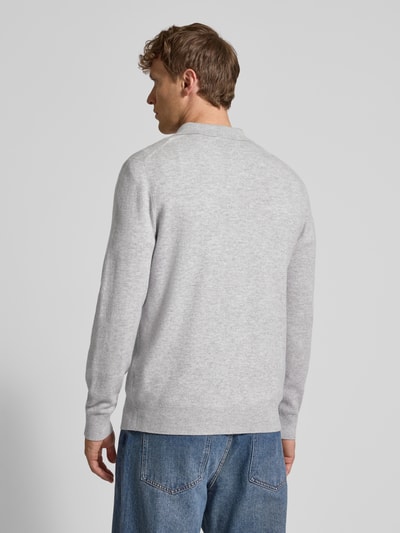 Christian Berg Men Strickpullover aus Woll-Kaschmir-Mix Hellgrau Melange 5