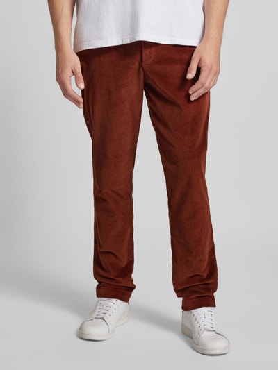 Jack & Jones Tapered fit corduroy broek met steekzakken, model 'CORDUROY' Camel - 4