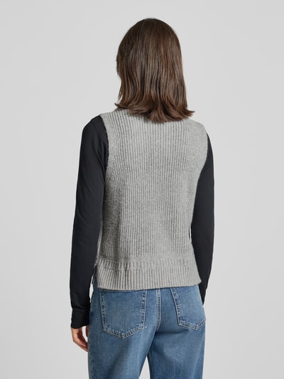 Tom Tailor Regular Fit Pullunder aus Baumwoll-Mix Mittelgrau 5