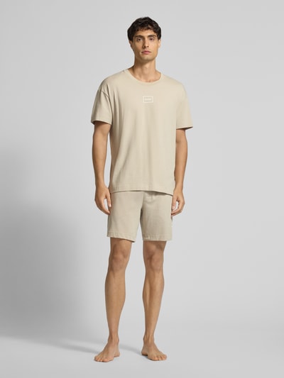 HUGO T-Shirt mit Rundhalsausschnitt Modell 'Laze' Beige 1