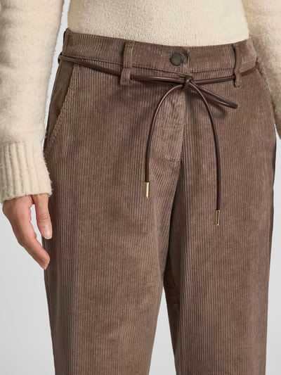 Raphaela By Brax Comfort Fit Weite Hose aus Baumwoll-Modal-Mix Modell 'Carrie' Taupe 3
