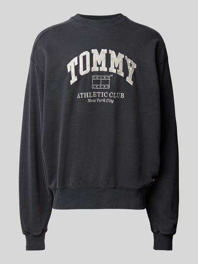 Tommy Jeans Sweatshirt mit Label-Stitching Black 2