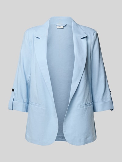 Only Loose fit blazer van een mix van viscose en linnen, model 'CARO' Lichtblauw - 2