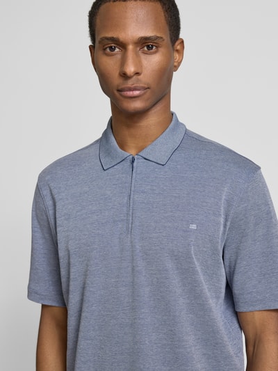Christian Berg Men Poloshirt met polokraag Jeansblauw - 3