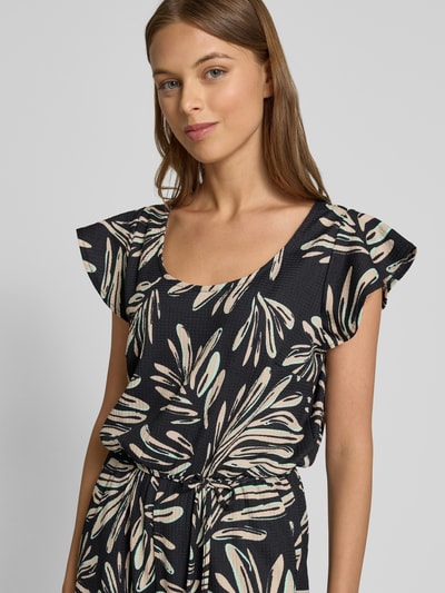 Tom Tailor Denim Relaxed fit jumpsuit met structuurmotief Beige - 3