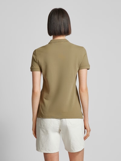 Gant Slim Fit Poloshirt mit Label-Stitching Khaki 5