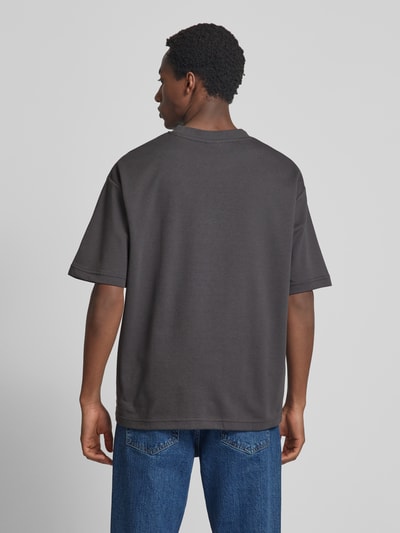 SELECTED HOMME Relaxed fit T-shirt met ronde hals, model 'OSCAR' Antraciet - 5