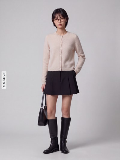 Weekend Max Mara kardigan rozpinany o kroju regular fit z mieszanka żywej wełny i kaszmiru model 'ESPOSTO' Złamany biały 1