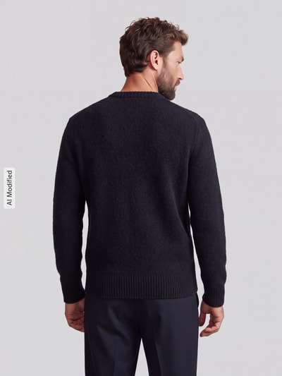 Selected Relaxed Fit Pullover aus Baumwoll-Mix Modell 'ALEX' Marine 5
