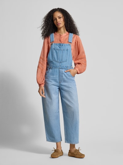 Jake*s Studio Woman Barrel Fit Latzhose mit verstellbaren Trägern Jeansblau 4