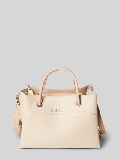 VALENTINO BAGS Handtas met labelapplicatie, model 'ALEXIA' Ecru - 1