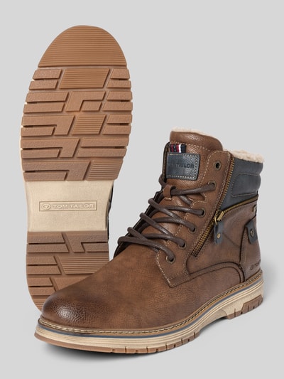 Tom Tailor Stiefel in Lederoptik Mittelbraun 4