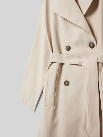 Mango Trenchcoat mit Bindegürtel Modell 'nantes' Beige 2