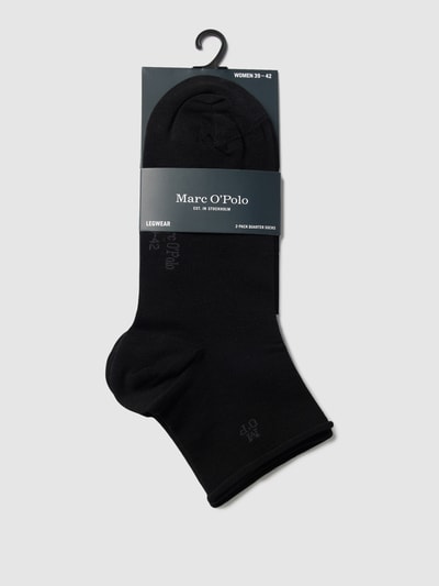 Marc O'Polo Socken mit Label-Detail im 2er-Pack Modell 'Natali' Black 3