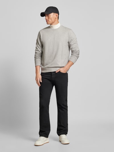 Marc O'Polo Regular Fit Sweatshirt aus reiner Bio-Baumwolle Hellgrau 1