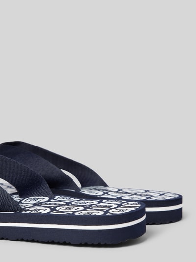 Tommy Hilfiger Teenslippers met labelapplicatie Marineblauw - 2