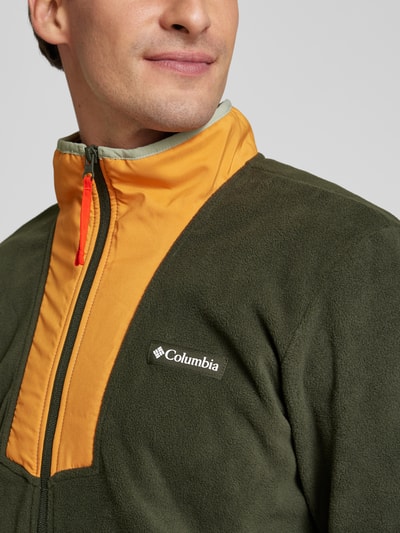 COLUMBIA Fleecejacke mit Label-Patch Modell 'SEQUOIA' Oliv 3