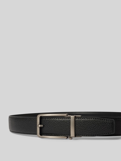 Monti Leren riem met labeldetail, model 'Yale'  - 2