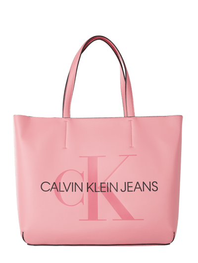 Calvin Klein Jeans Shopper mit Logo-Prägung  Rosa 1