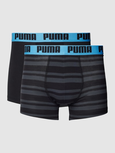 Puma Boxershort met streepmotief Zwart - 1