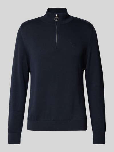 Barbour Gebreide pullover met ribboorden Donkerblauw - 2