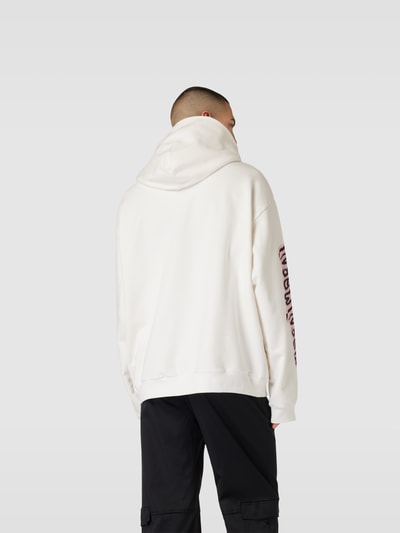 Marni Oversized Hoodie mit Label-Print Weiss 5